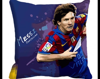PAIR or MIX MATCH from listing - Messi / barcelona cushion cover - digital print