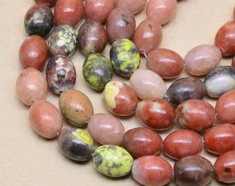 Superb set of 4 red Turquoise barrel bead