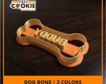 Custom Dog Bone Cookie Cutter - 2 Colors