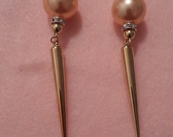 Gold Spike Earrings