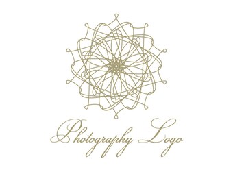 Mandala Logo, Photography Logo, Photographer Logo, Yoga Logo, Spa Logo, Boutique Logo, Gold Logo, Sun Logo, Wedding Logo, Premade Logo