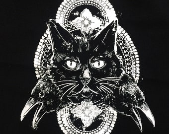 Cat and Crows Back Patch | Patches | Punk Patches