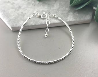 Stacking Bracelet, Sterling Silver Bracelet, thin sterling bracelet, Dainty jewellery, Skinny bracelet