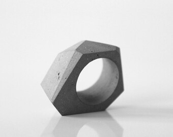 Concrete ring, minimalist ring, modern ring, concrete jewelry, architectural rings, gift for her and architect, handmade product, Architect