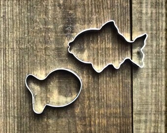 Set of 2 Fish Metal Cookie Cutters #NAWK161