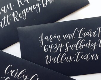 Calligraphy Wedding Envelope Addressing