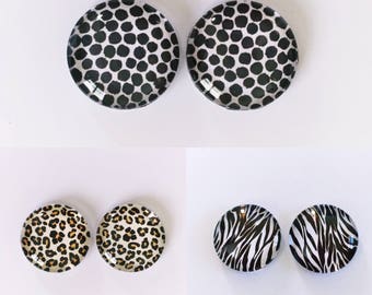 The 'Animalia' Glass Earring Studs