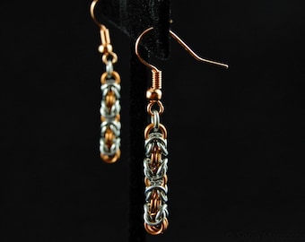 Delicate Byzantine Chainmaille Earrings