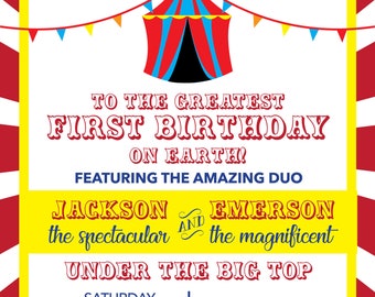 Carnival Birthday Invitation