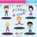 Trampoline clipart, Trampoline Party clipart, Jump clipart, Trampoline clip art, Trampoline kids clipart, Commercial License Included