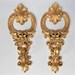 Pair Candle Sconces, Candle Sconces, Gold Candle Sconces, Wall Candle Sconces, 1970's,Candlestick Sconces,Ornate Candle Sconces,Bedside Deco