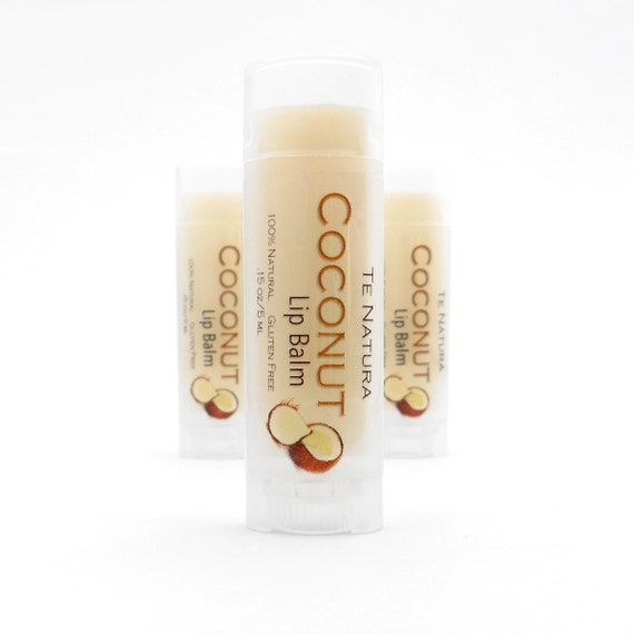 Items similar to COCONUT Lip Balm Natural, Organic, Gluten Free on Etsy