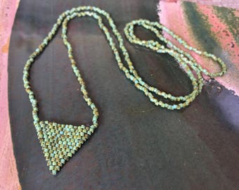 Triangle Turquoise Necklace