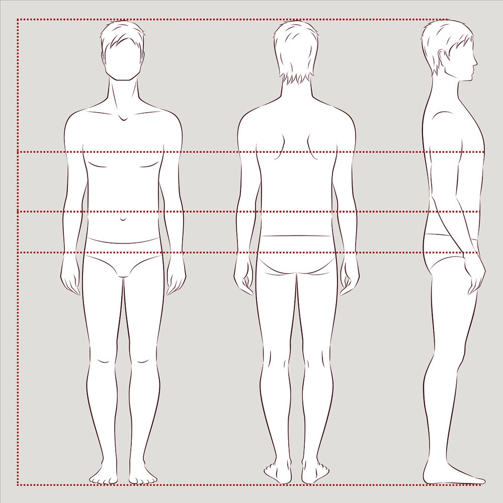 Male Figure Vector Sketchfashion Croquisman Silhouetteadobe