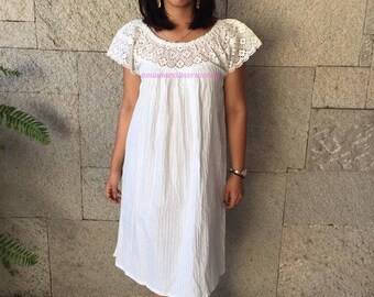 Mexican dress vintage 80's vestido mexicano mexican party fiesta mexicana day of the dead cinco de mayo frida kahlo crochet resort wear