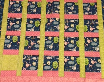 Baby Animals and Moon Quilt