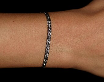 Mens Bracelet, Stacking Bracelet, Gold Bracelet, Layerin Bracelet, Stacking Jewelry, Birthday Gift, Delicate Bracelet, Romicajewelry.