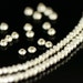 KL-011 thai karen hill ribe silver 100 mini plain bicone bead