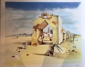 Limited Edition Hand Signed Salvitor Dali Lithograph