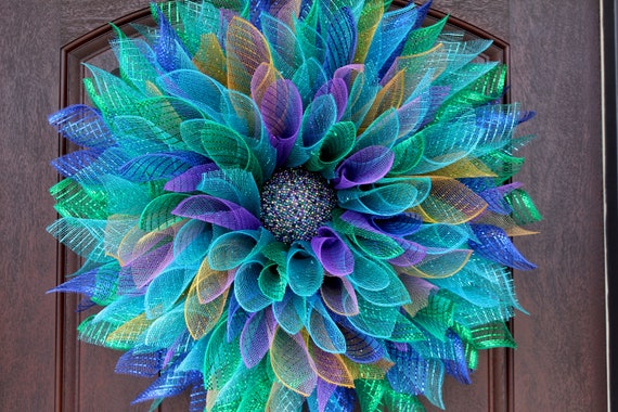Peacock wreath