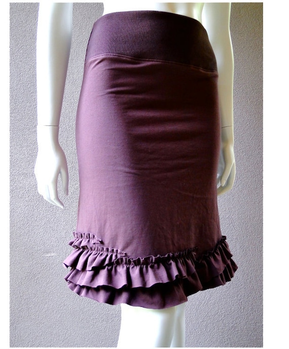 Organic skirt skirt with ruffles organic cotton clothes