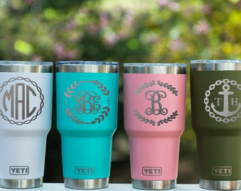 Personalized Yeti Rambler Engraved Yeti Tumbler Yeti 20 oz Rambler Custom Yeti Tumbler 30 oz Yeti Tumbler Pink Yeti Rambler Blue Yeti Cup