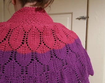 Pink and Purple Shawl