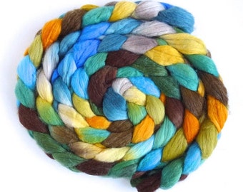 Merino/ Superwash Merino/ Silk Hand Spinng Roving - Handpainted, Cover Art