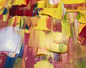 Oil Abstract Painting ,Original Art 12x24