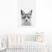 Black and White Woodlands Fox Nursery Animal Print Fox Print