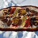 Large Rug from a Leewards Kit. 36 x 72 fall leaves. Hand latch hooked from the 70's