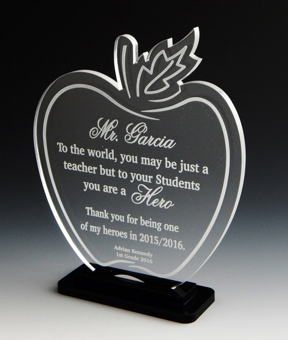 Perfect Award Gift for Elementary Teacher Custom Teacher