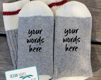 SUPER SOFT Novelty Word Socks, Custom wording socks, custom socks, Funny Socks, Word socks, novelty socks, personalized socks