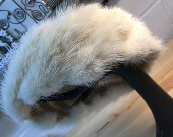 women's white fur Hat