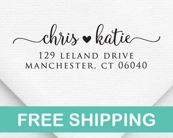 Address Stamp - Self Inking Return Address Stamp - rubber stamp, Custom and Personalized Stamp, Housewarming gift, wedding stamp