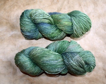 Hand dyed Tussah Silk yarn Elfenreich