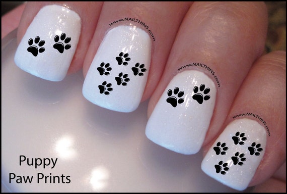 Items Similar To Paw Print Nail Decal Dog Paw Design Nail Art On Etsy - Items Similar To Paw Print Nail Decal Dog Paw Design Nail Art On Etsy