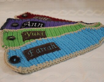 Personalized Crochet Coffee Sleeves