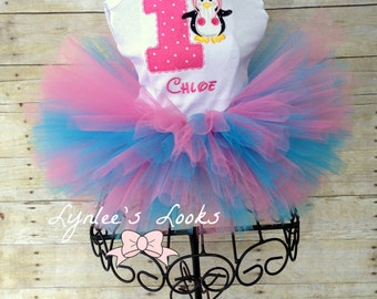 Winter ONEderland penguin tutu birthday outfit