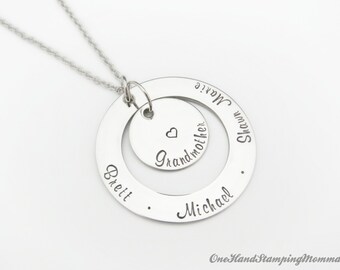 Hand Stamped Necklace - Personalized Nana Necklace - Nana Necklace - Hand Stamped Jewelry