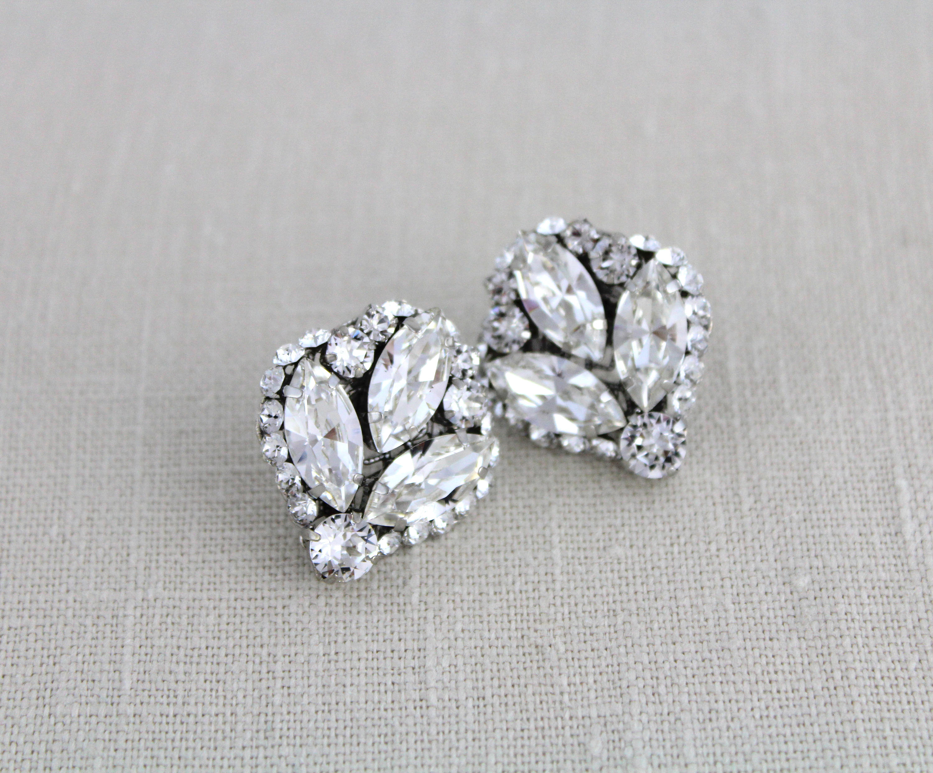 Crystal Bridal Earrings Rhinestone Wedding earrings Crystal