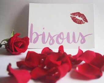 Bisous Greeting Card