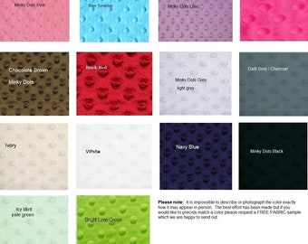 Minky Dot Fabric (1 yard-60" wide) minky fabric