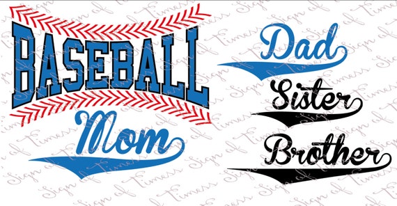 Download Baseball svg Baseball Mom Mom Dad Sister Brother SVG