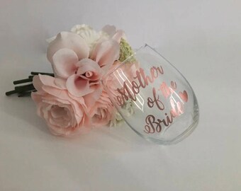 Mother of the bride gift, Mother of the bride wine glass, mother of the groom gift, Mother of the groom wine glass, mother of the groom, mom