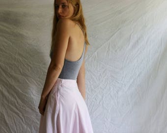 Ralph Lauren picnic skirt / size 10 / 2000s / full skirt / cotton /pink/ calvin klein / abercrombie / polo / hilfiger / calvin klein / large