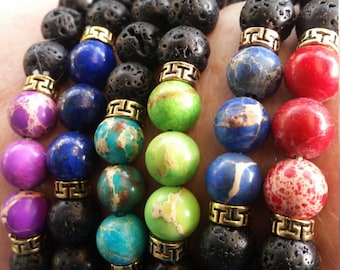 Lava bead oil diffuser bracelets