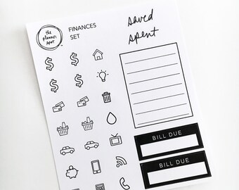 Planner Stickers - Finances
