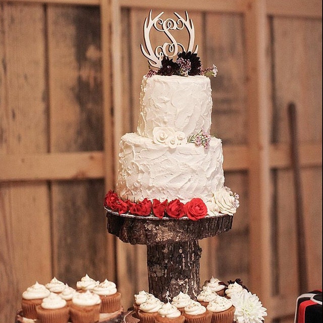 Rustic Monogram Cake Topper Rustic Monogram Cake Topper