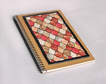 Guitar Pick Journal - Colorful Wood Grain